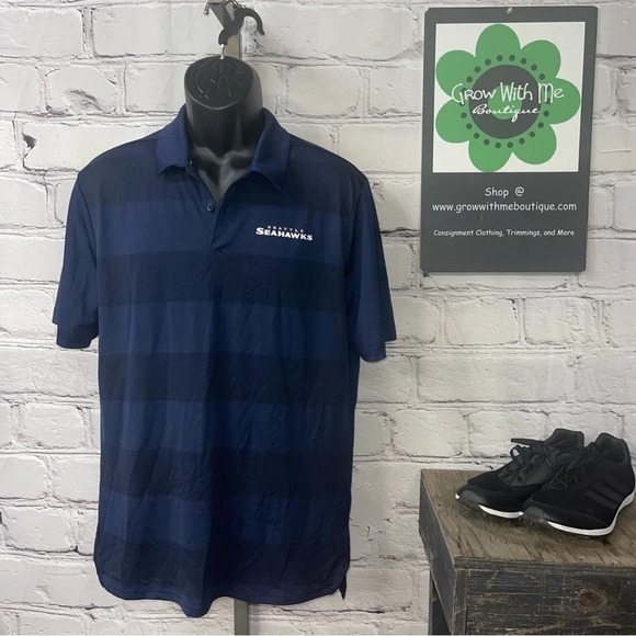 Nike dri fit Seattle Seahawks polo medium - Picture 1 of 5